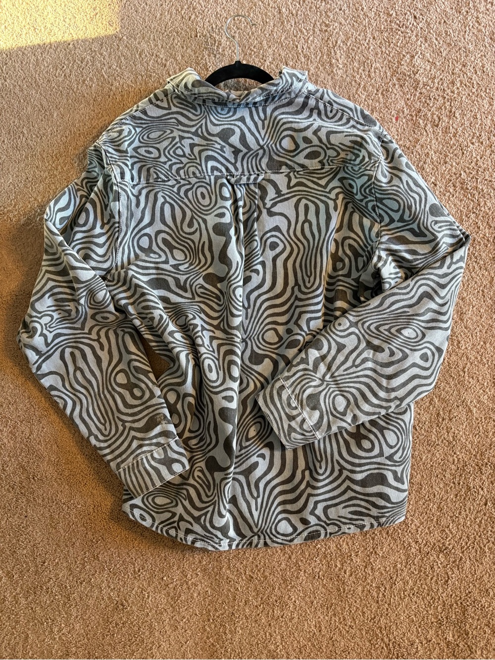 The Ragged Priest Blue Swirl Pattern Jacket - Picture 2 of 5
